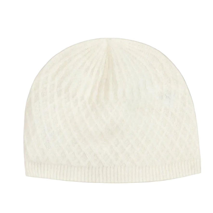 Tartine et Chocolat Ecru Cashmere Newborn Beanie – Luxury French Layette Hat