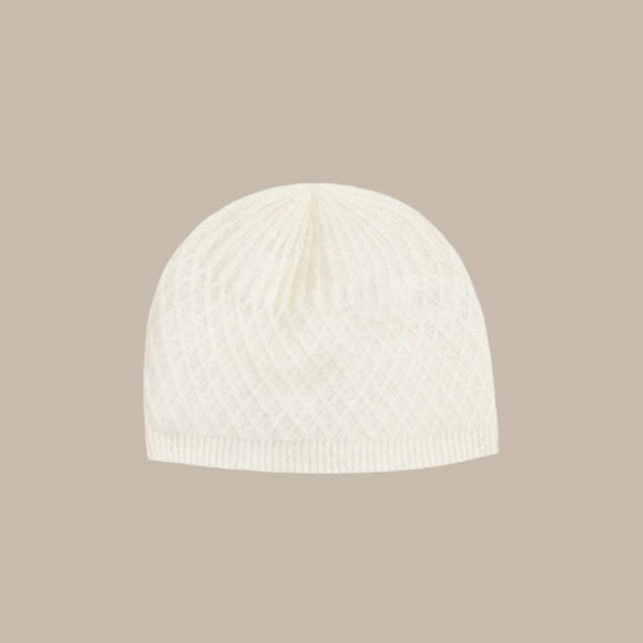 Tartine et Chocolat Ecru Cashmere Beanie
