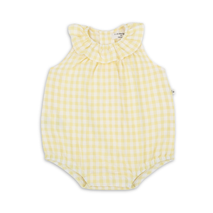 1+ in the family Corfu Romper Soft Cotton Baby One Piece Outfit Button Closure Design