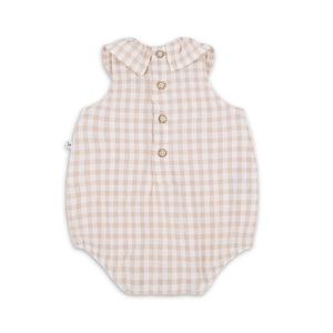 1+ in the family Corfu Romper Soft Cotton Baby One Piece Outfit Button Closure Design