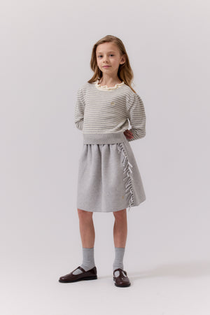 Cottier Navy Clio Skirt