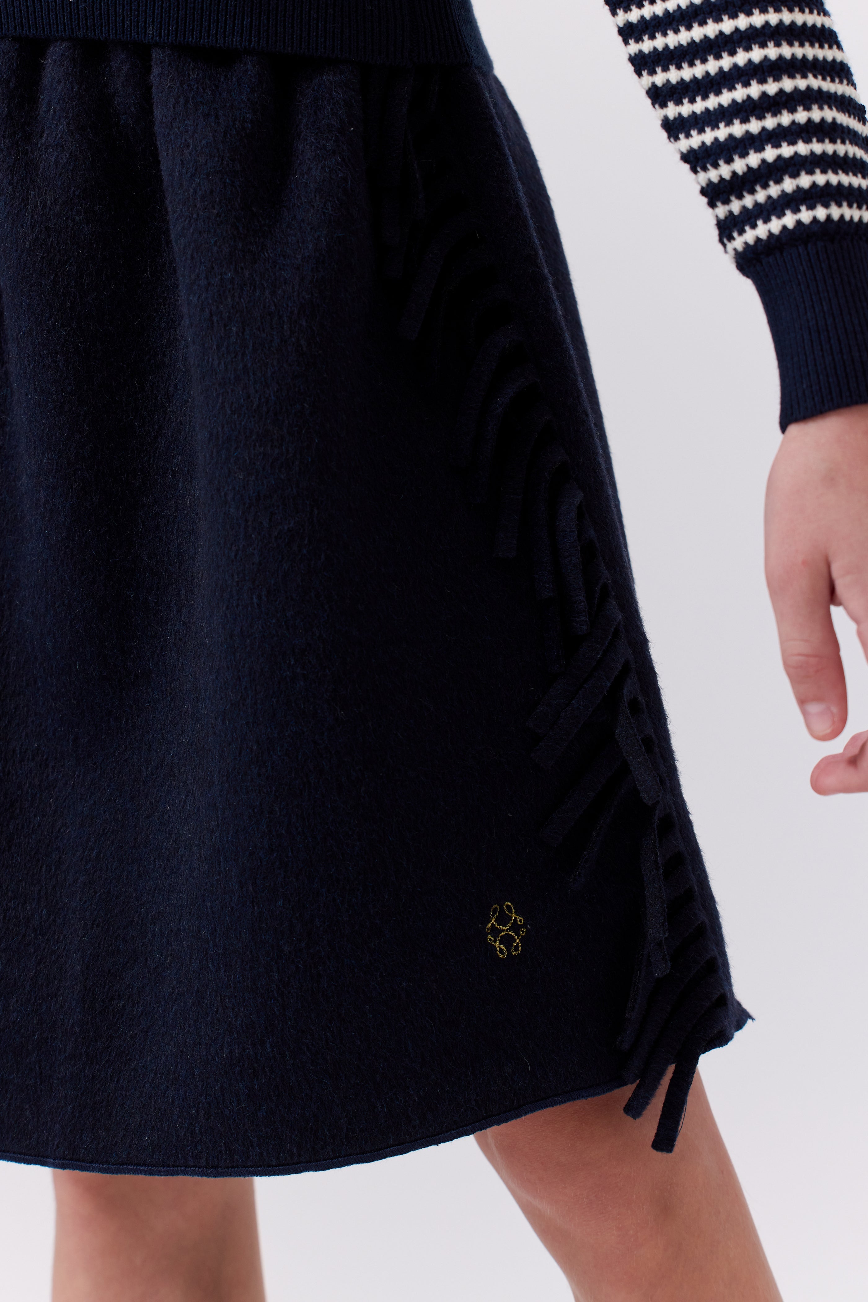 Cottier Navy Clio Skirt