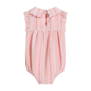 Limonana Colonial Blush Striped Romper
