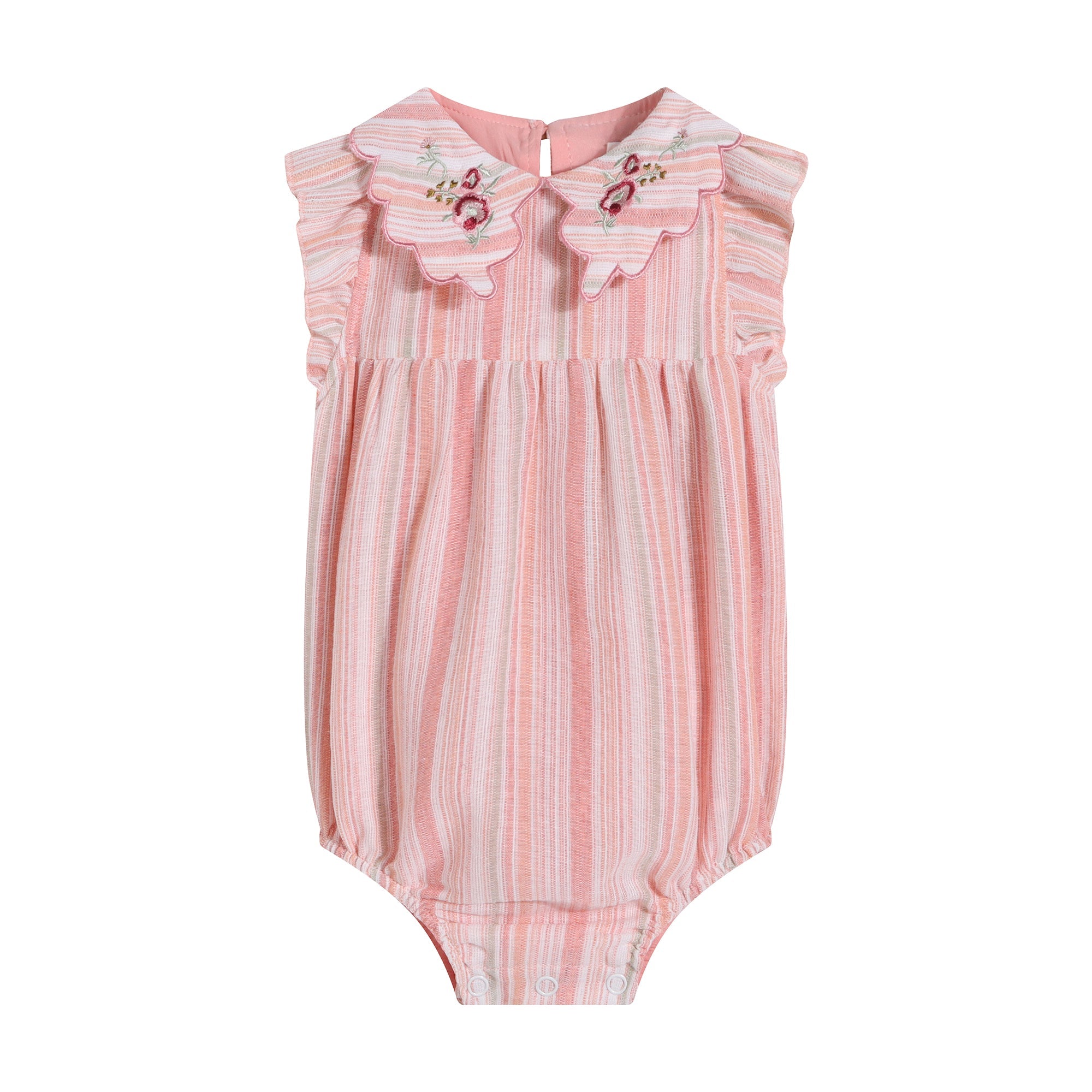 Limonana Colonial Blush Striped Romper