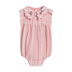 Limonana Colonial Blush Striped Romper
