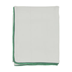 Bee & Dee Blue Wisp Colored Scallop Blanket