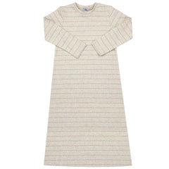 Crew Kids Pink Stripe Ribbed Nightgown