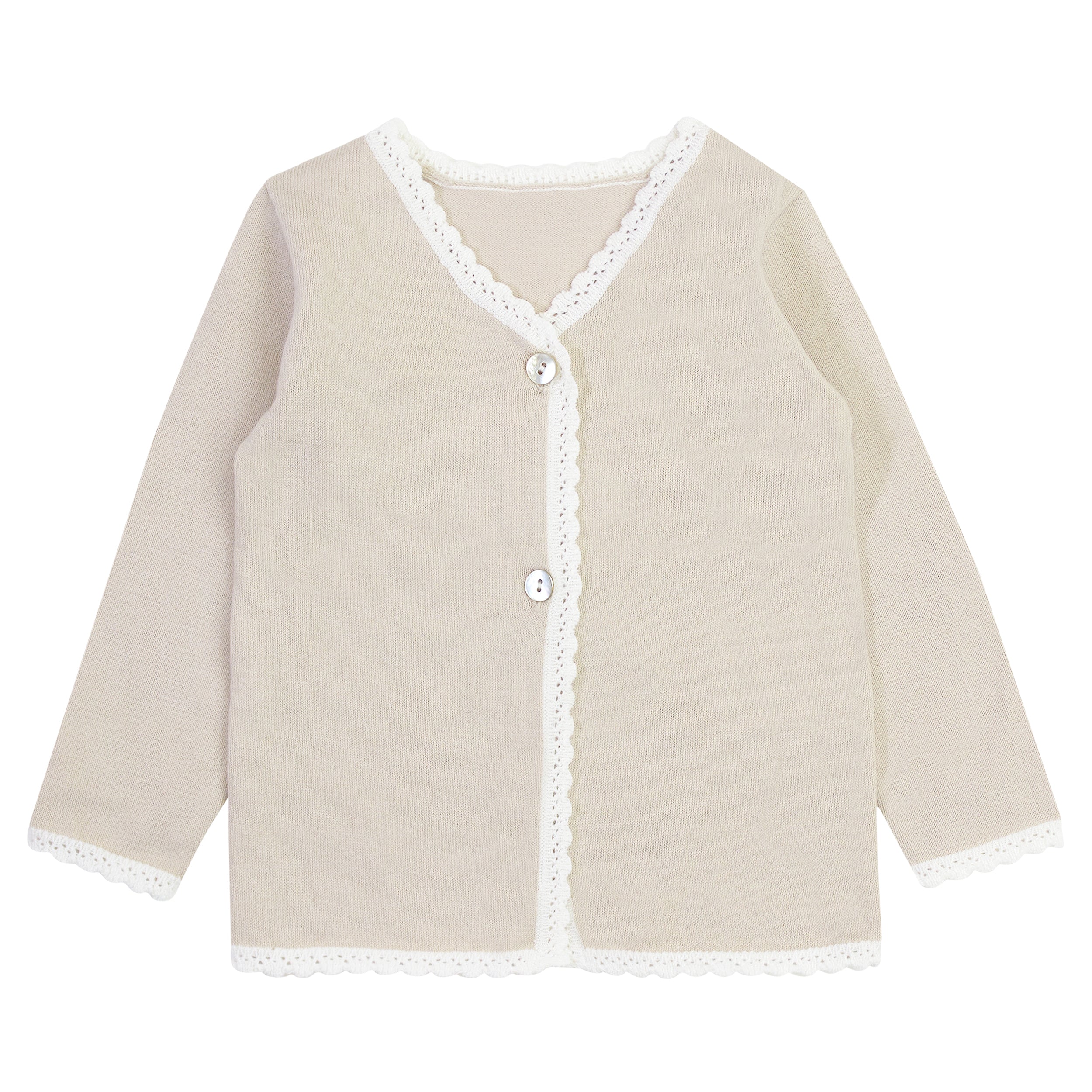 Kipp Baby Stone Scallop Edge Cardigan