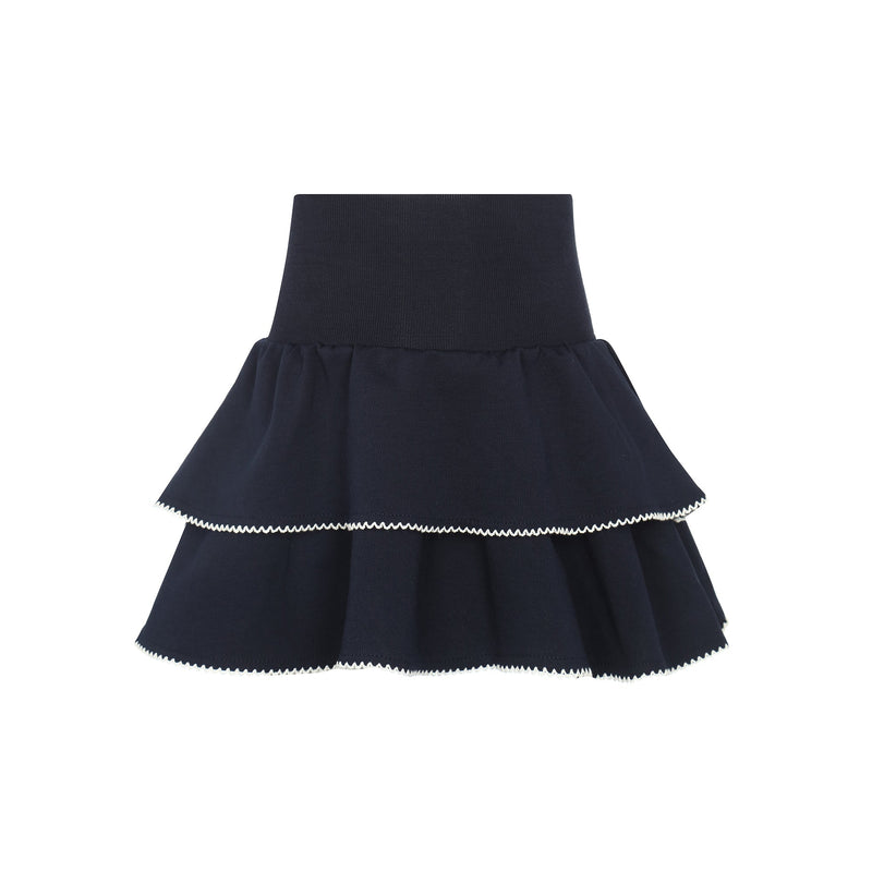 Little Parni - Blue Milano Tiered Skirt | K212
