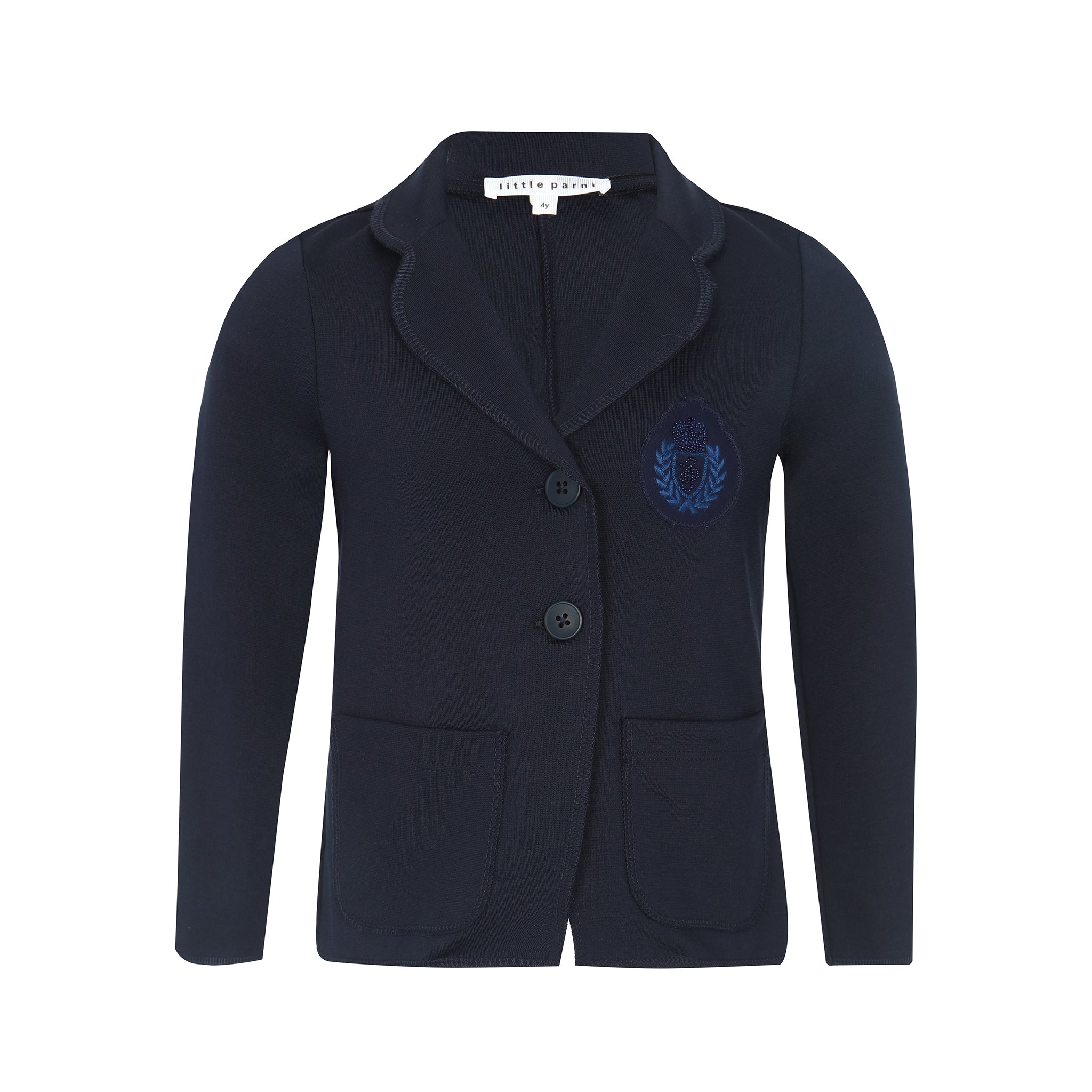 Little Parni - Blue Milano Emblem Blazer | K214