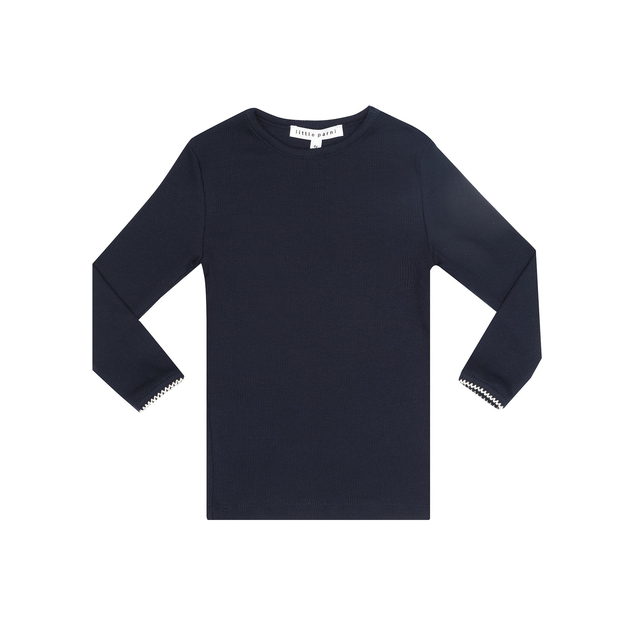 Little Parni - Blue Ribbed Shell with Trim | K221