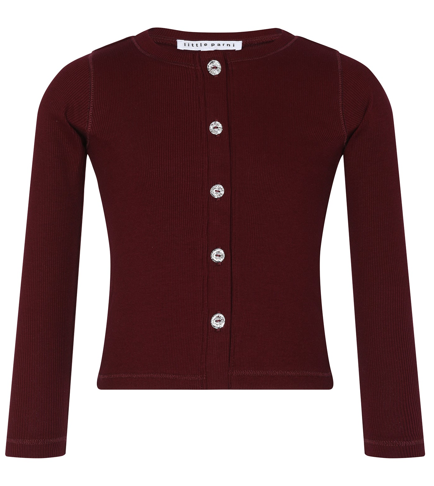 burgundy rhinestone cardigan stylish knitwear