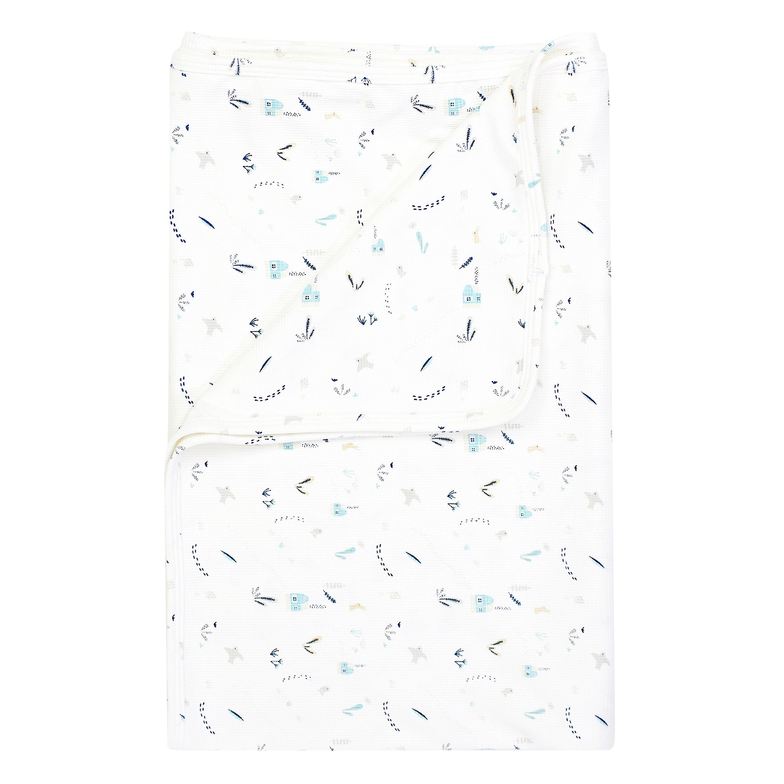 Kipp Baby Blue Botanical Blanket