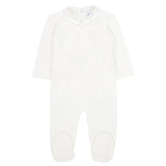 Kipp Baby White Bud Collar Footie