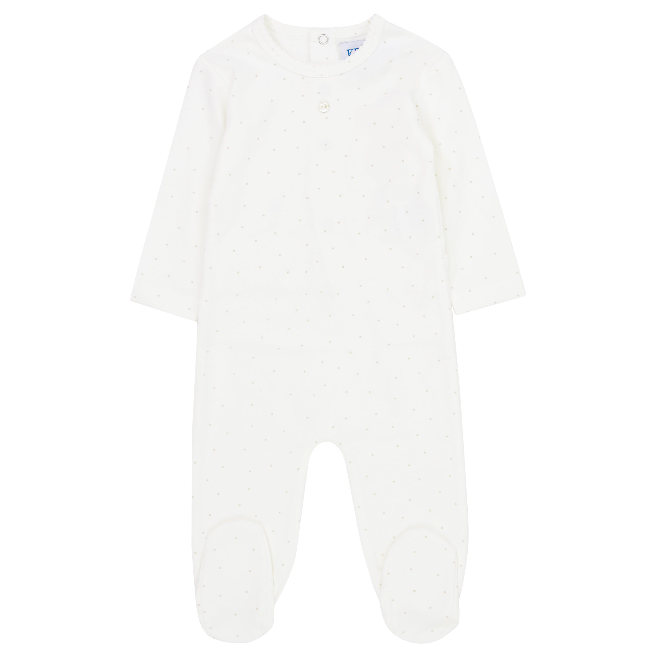 Kipp Baby White Dot Footie
