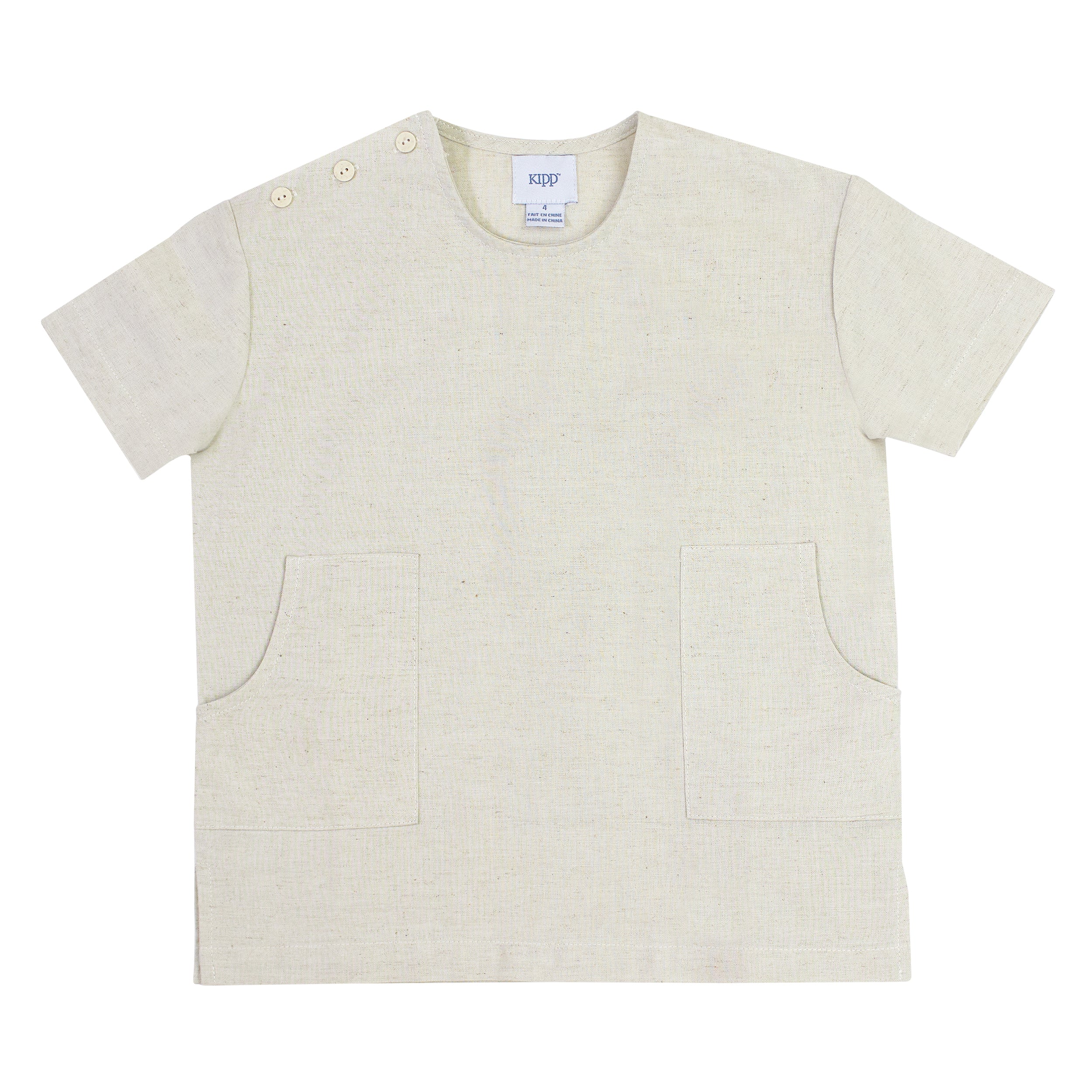 Kipp Stone Linen Button Top