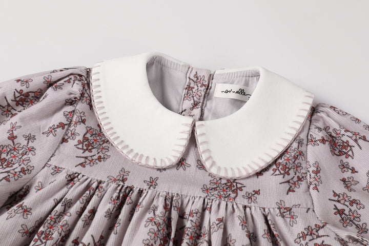 Nou Nelle Corduroy Floral Dress
