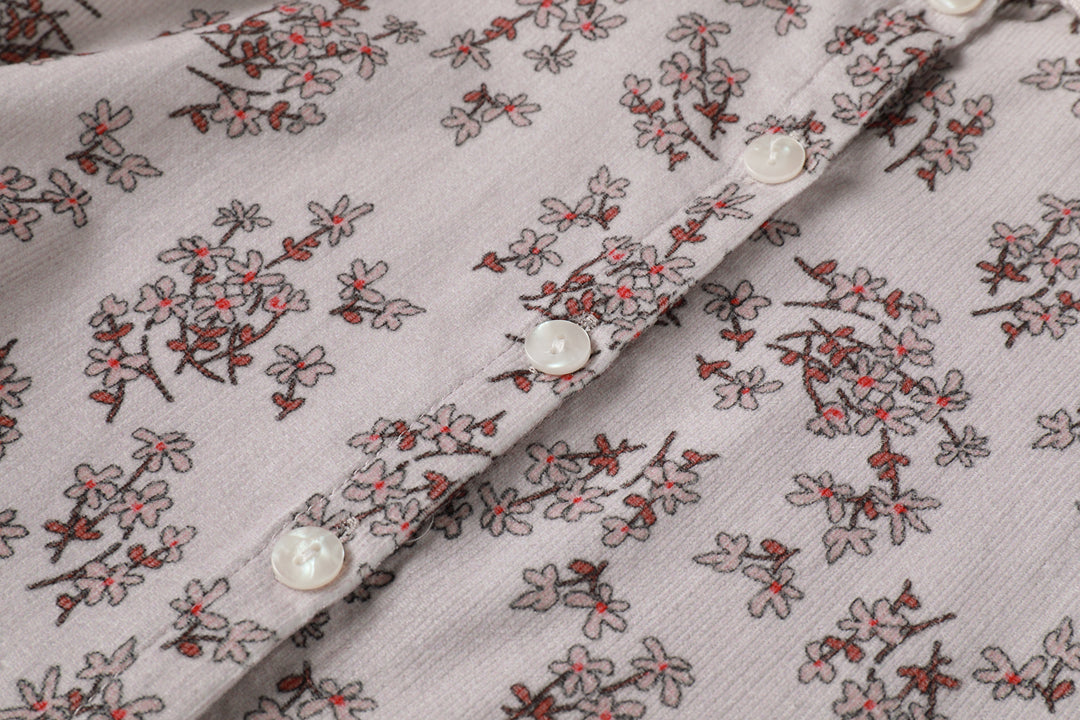 Nou Nelle Corduroy Floral Shirt