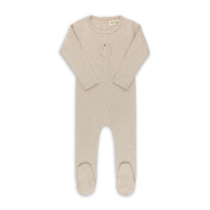 Ely's & Co Cotton Bunny Collection Footie Soft Cotton Baby Footed Onesie Bunny Print Design