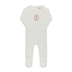 Ely's & Co Cotton Bunny Collection Footie and Bonnet Soft Cotton Baby Outfit Bunny Print Design