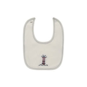 Ely's & Co Cotton Crossstitch Lighthouse Collection Bib Soft Cotton Baby Feeding Bib Lighthouse Embroidery