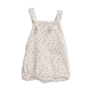 Cotton Little Things Floral Ruffled Back Romper Soft Cotton Baby Romper Floral Print Ruffle Back