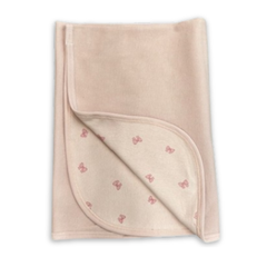 Cotton Pompom Pretty Bows Blanket Soft Cotton Baby Blanket Bow Print Design