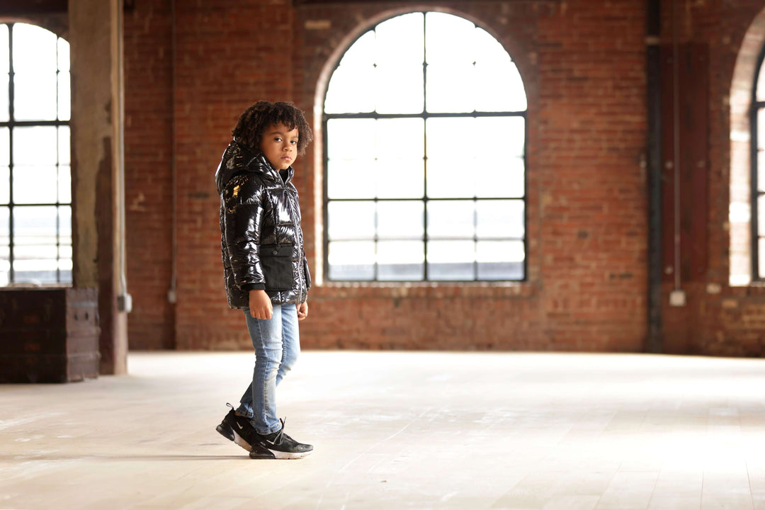 Cozy Coop Warm Winter Puffer Coat, Black