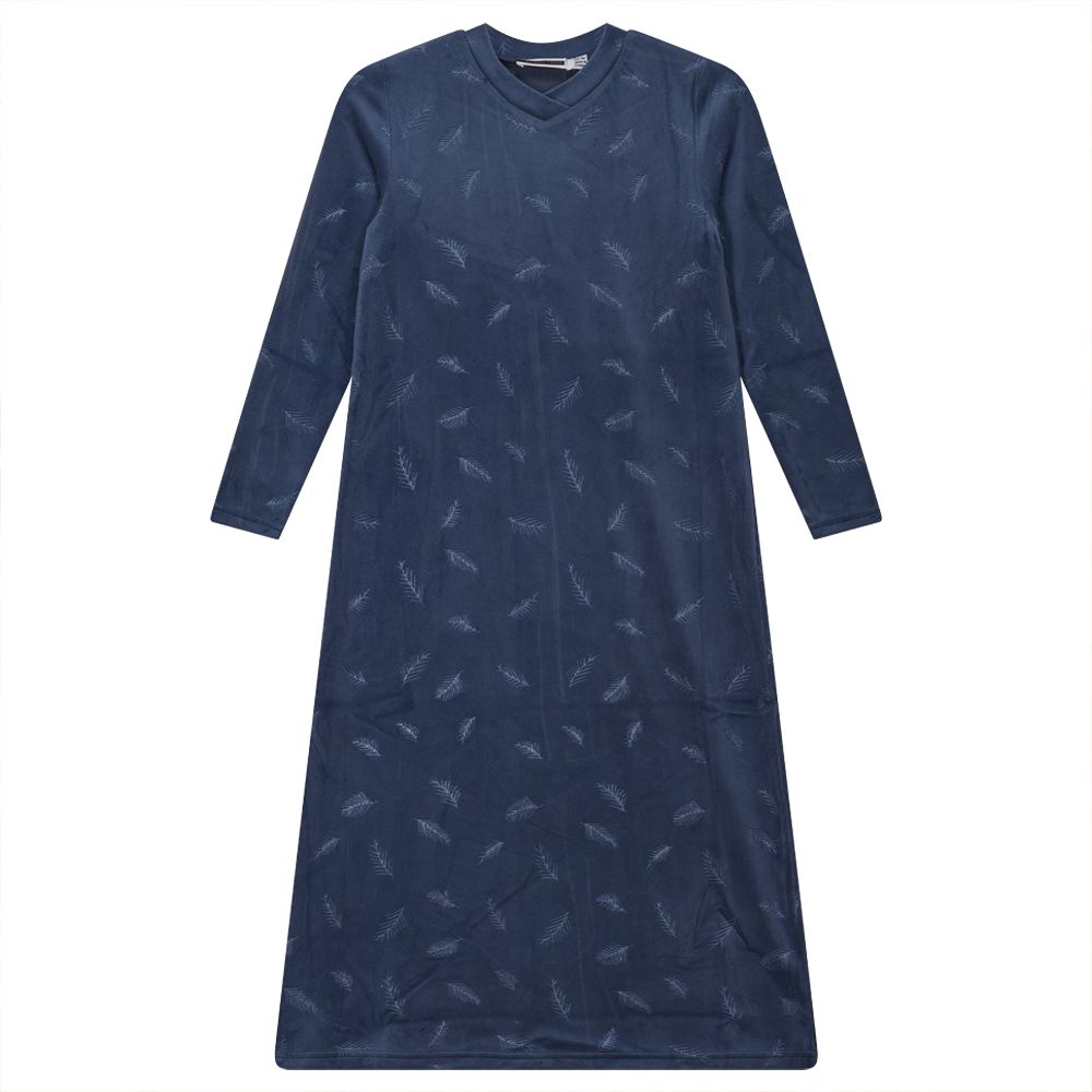 Whipped Cocoa Blue Girls Embossed Velour Dress