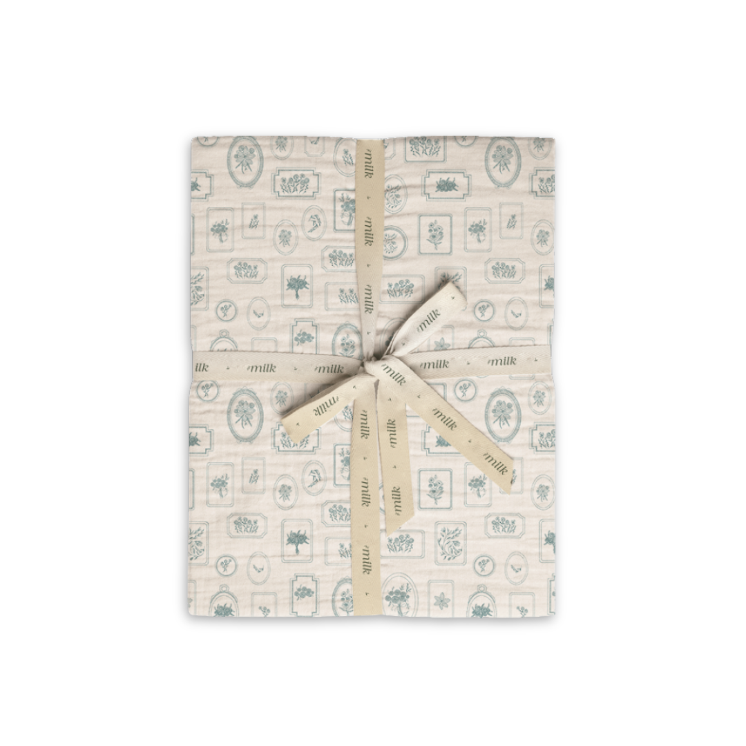 Keepsake Boys Cradle Sheets Soft Cotton Baby Cradle Bedding Set