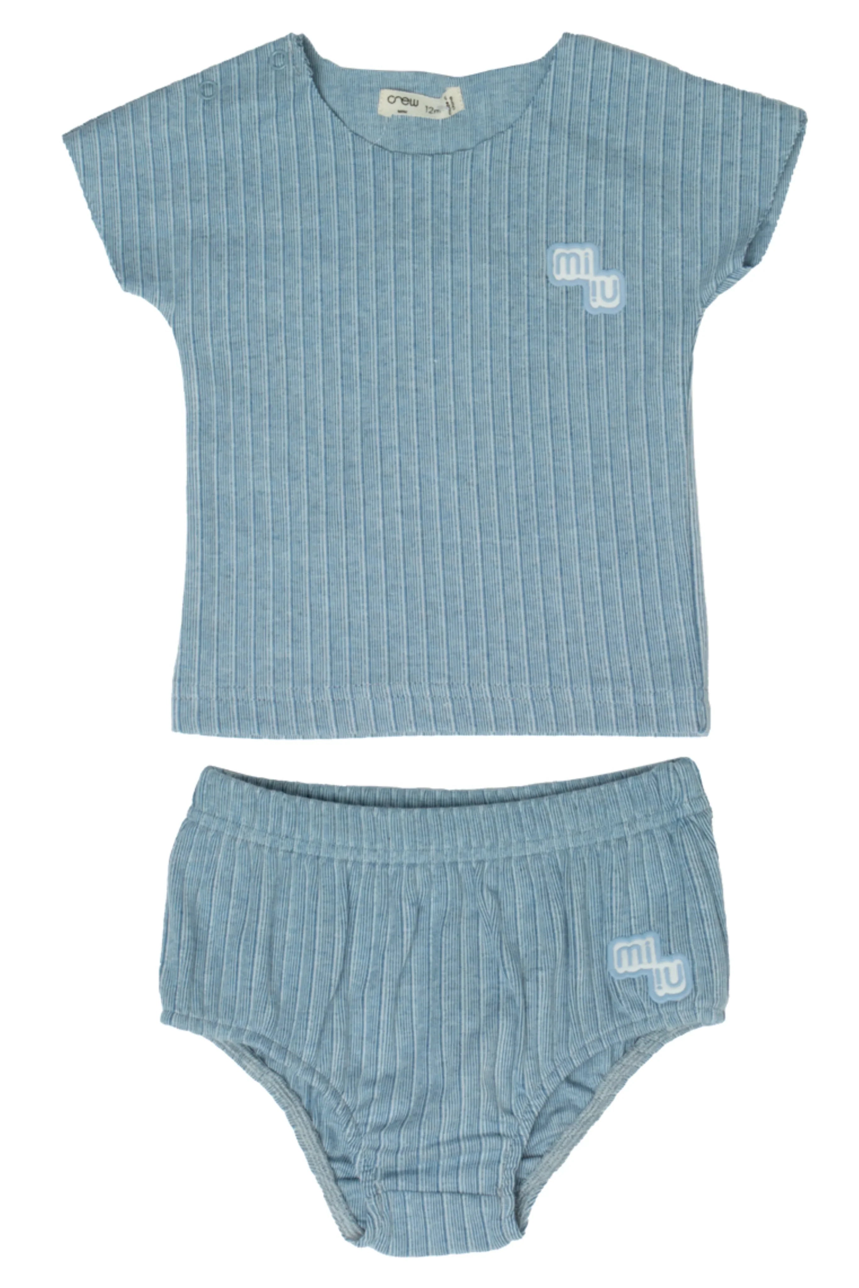 Crew Kids Blue Cotton Short Set