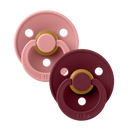 BIBS Colour 2 Pack - Dusty Pink/Elderberry
