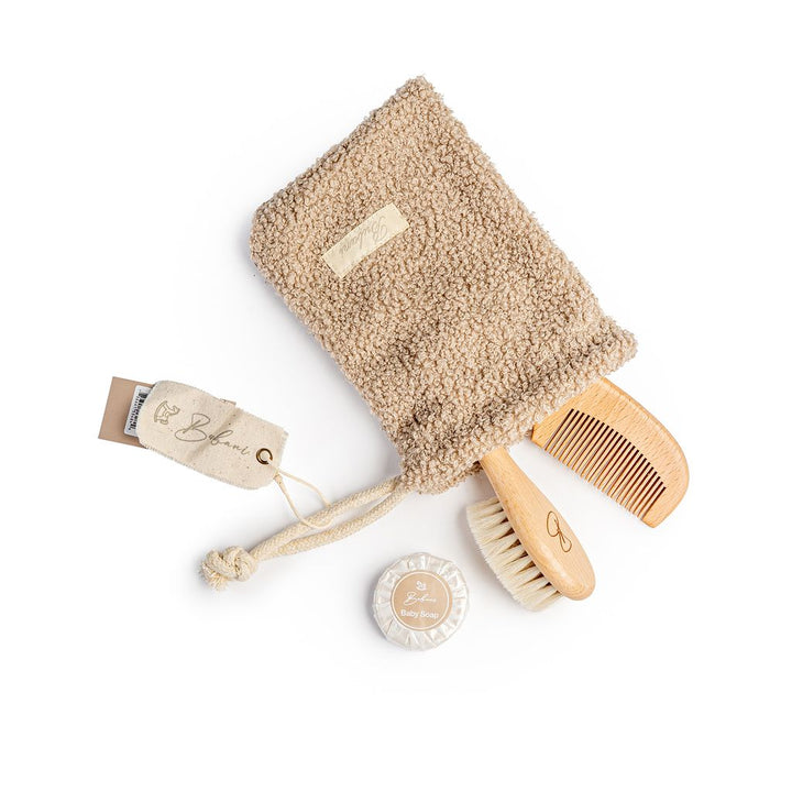 Bubani 3 Pc Brush Comb & Soap Set
