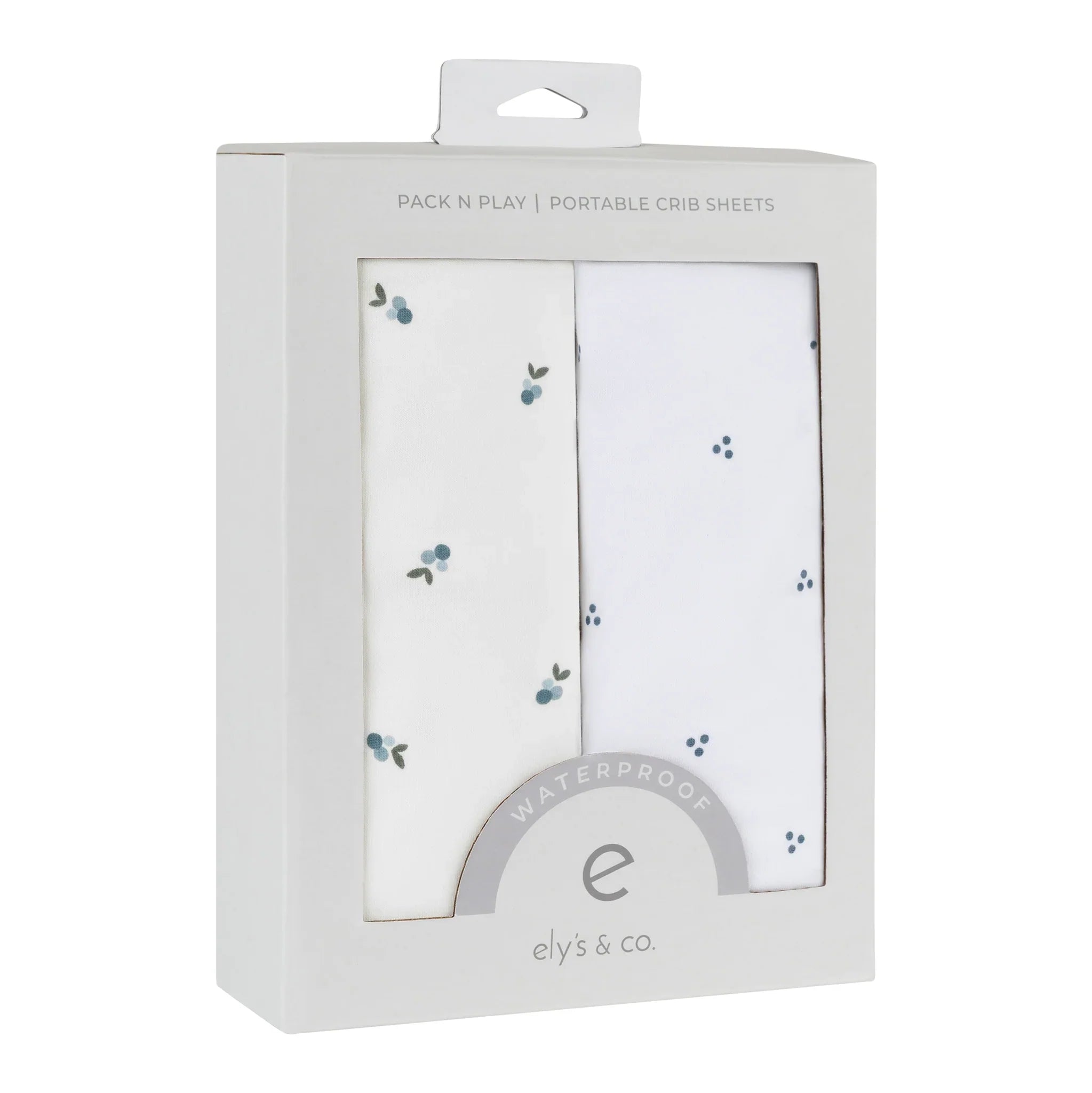 Ely's & Co 2 Pack Waterproof  Berries & Cluster Dot  Sheets