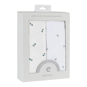 Ely's & Co 2 Pack Waterproof  Berries & Cluster Dot  Sheets