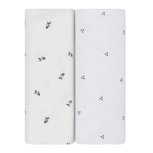 Ely's & Co 2 Pack Waterproof  Berries & Cluster Dot  Sheets