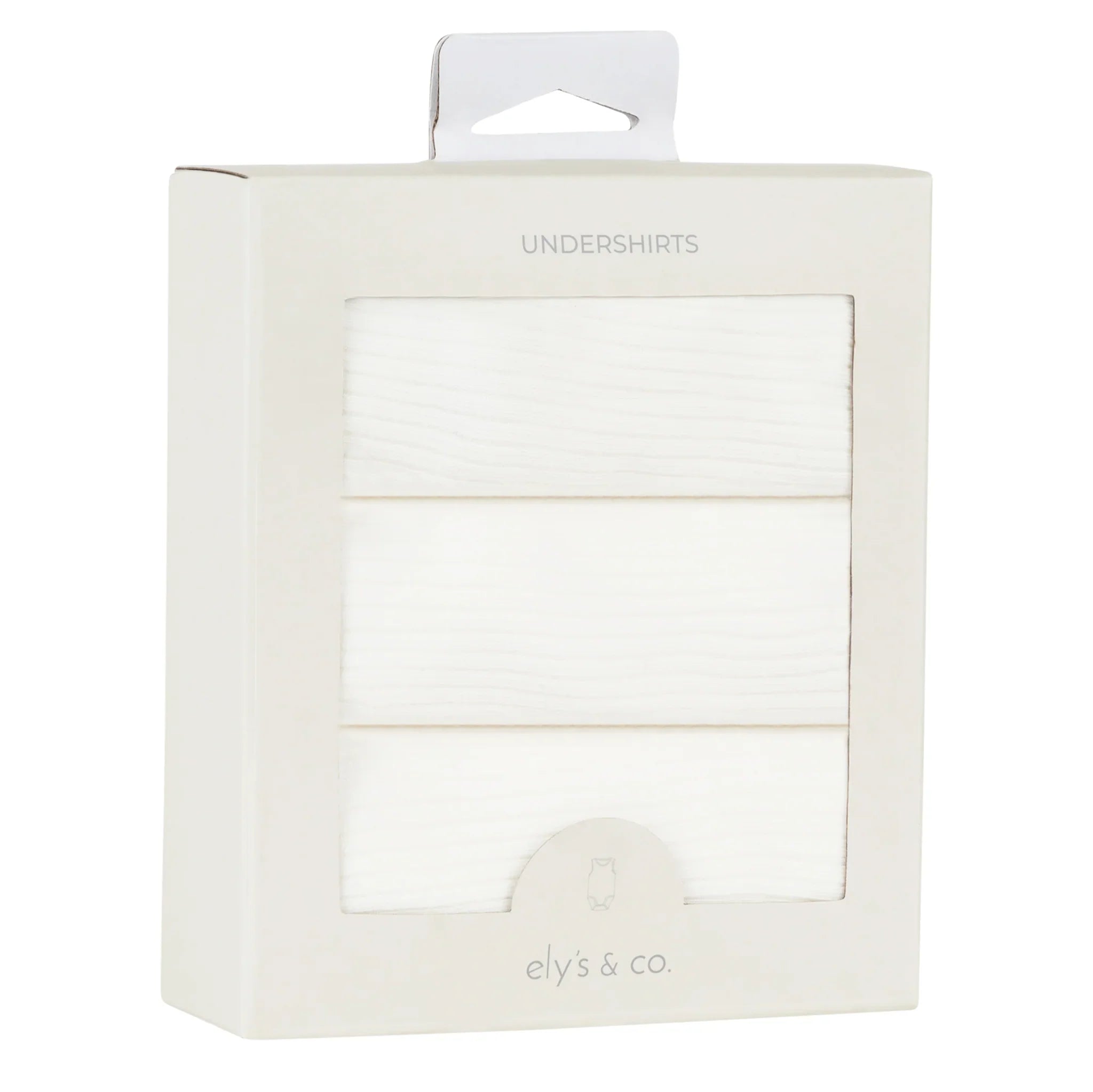 Ely's & Co 3 Pack Ribbed Tank Undershirt Ivory