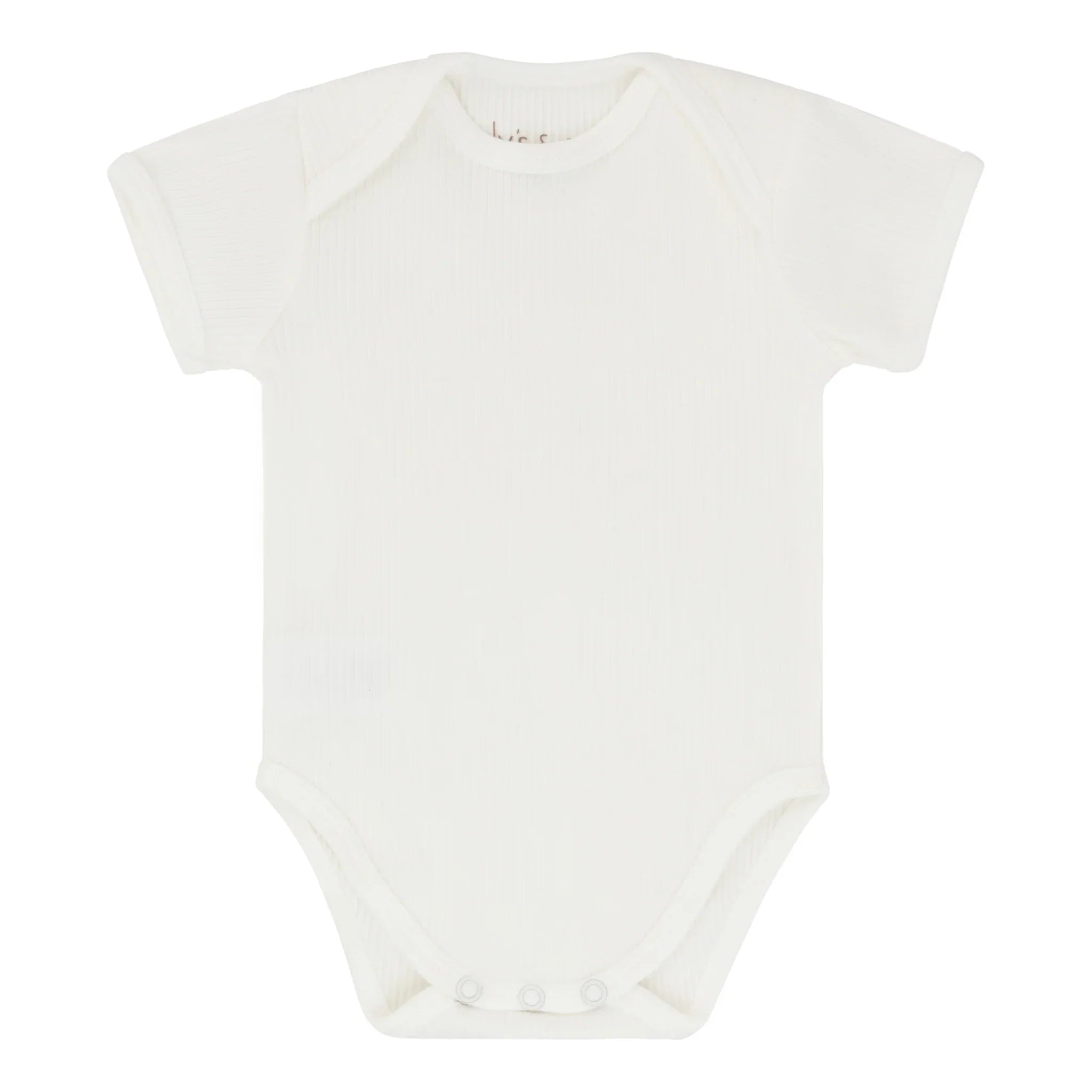 Ely's & Co 3 Pack Ribbed Short Sleeves Undershirt Ivory