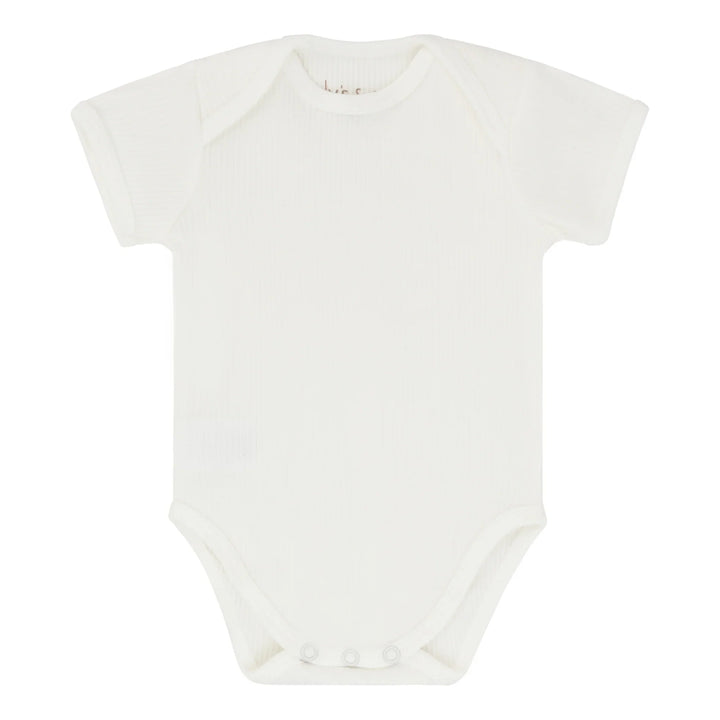 Ely's & Co 3 Pack Ribbed Short Sleeves Undershirt Ivory