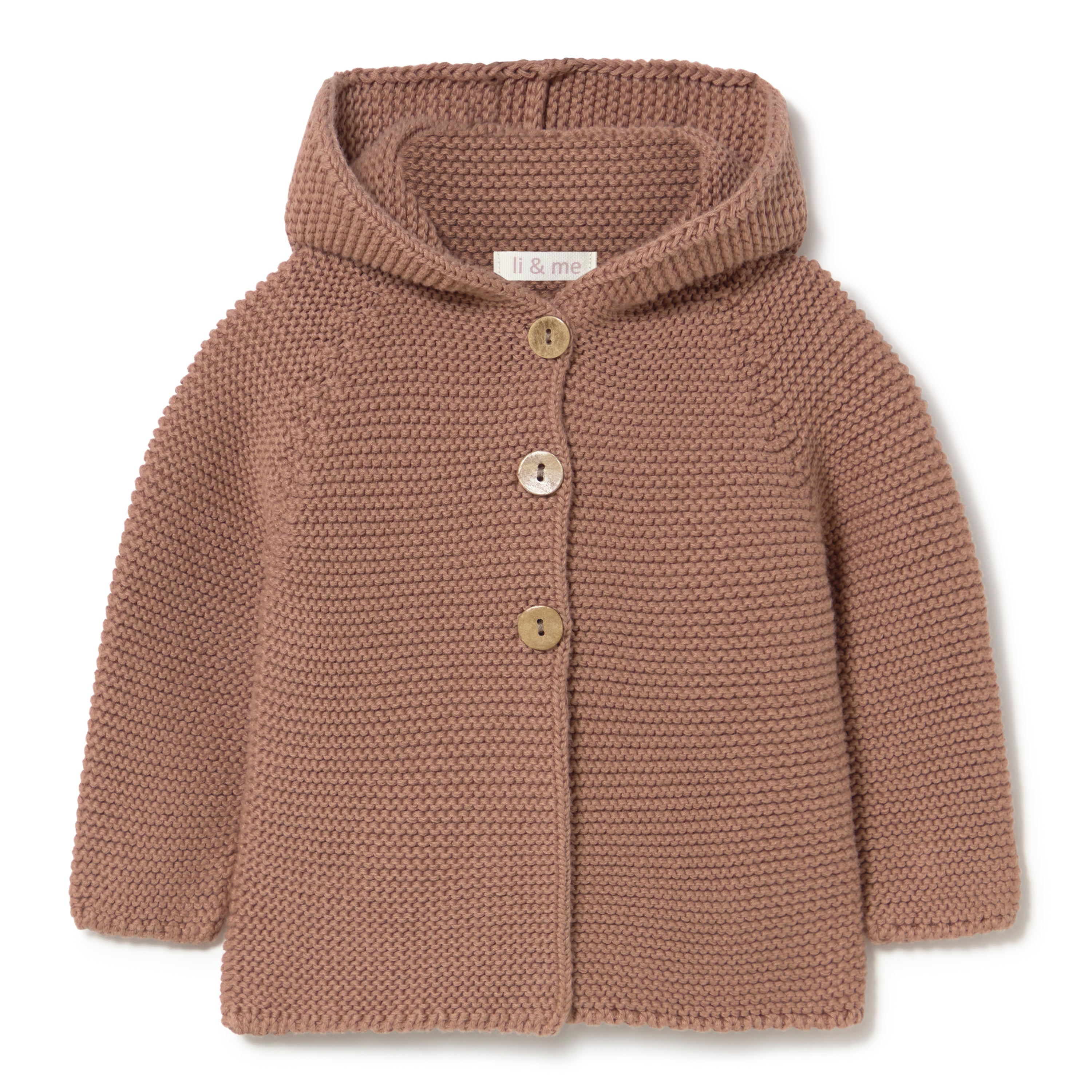 Li & Me – Knit Hooded Cardigan