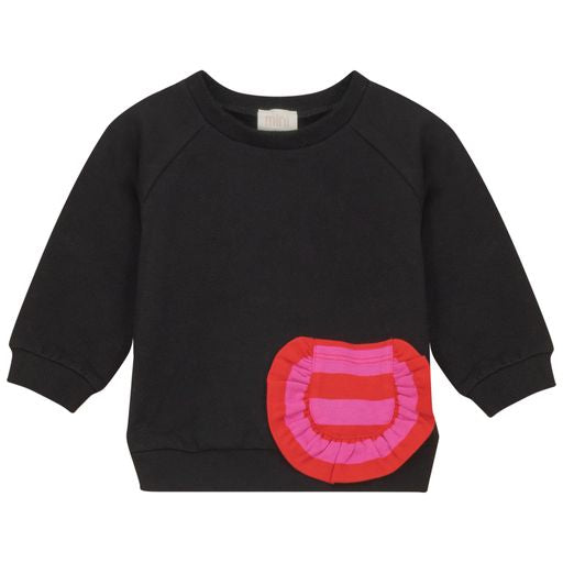 Pompomme BG Black Stripe Pocket Sweatshirt