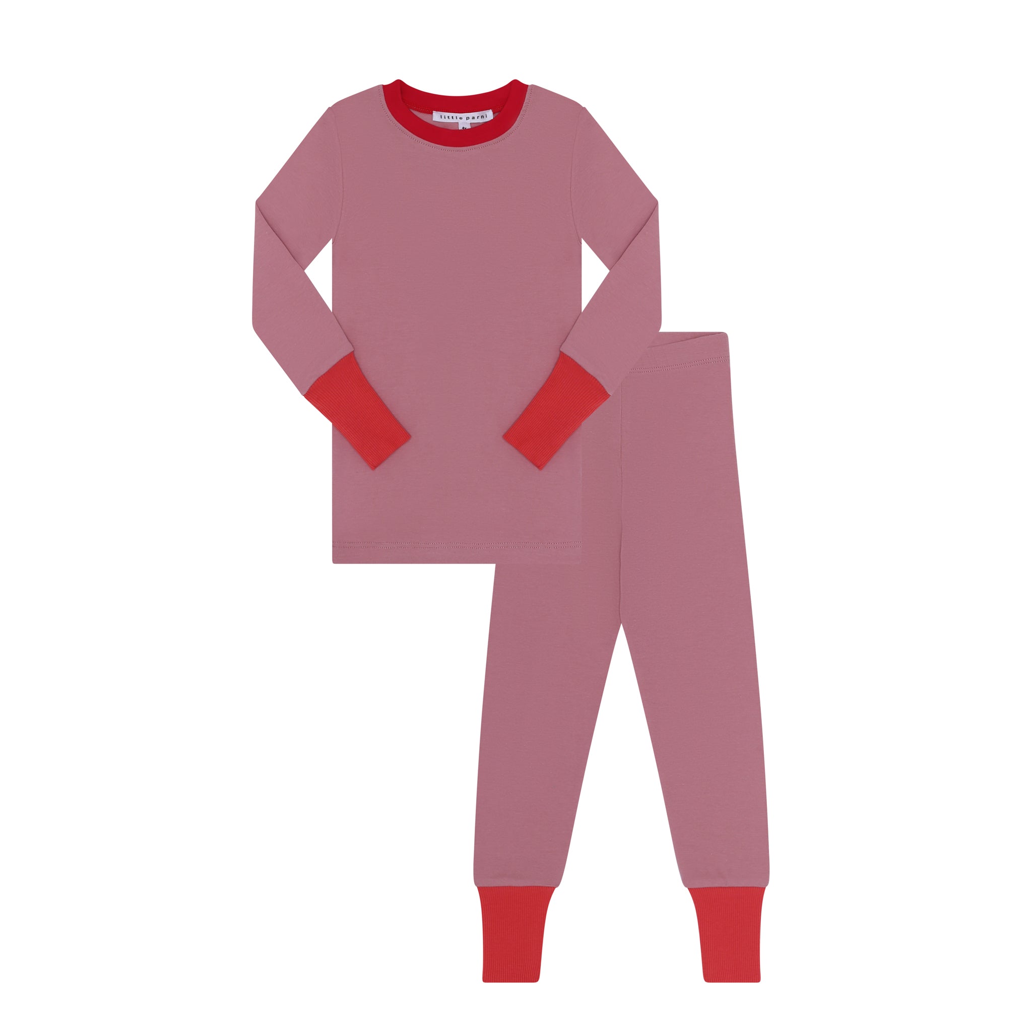 Little Parni - Pink/Red/Orange Colorblock Kids Pajamas | PJ43