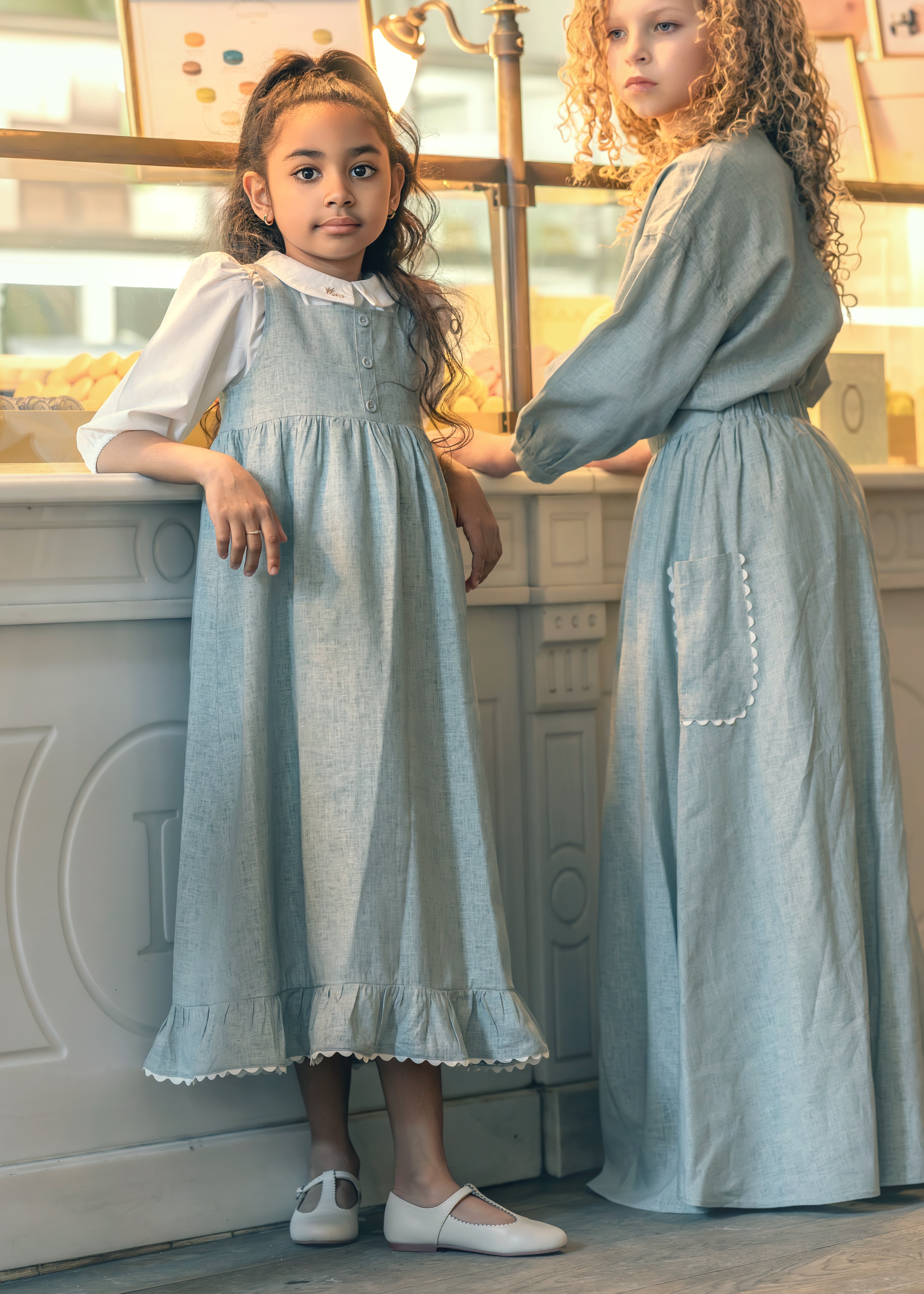Ann of Nan - Slate Maxi Robe with Shirt