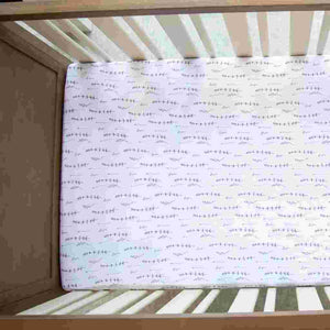 Pack N Play | Portable Crib Sheet Set - 2 Pack - Forest Grey Leaf