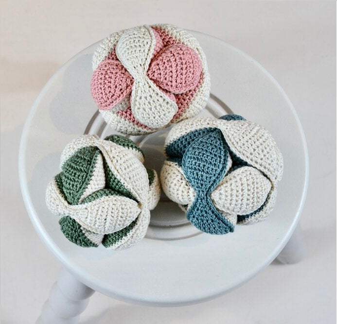 Baby Gift -Puzzle Ball - Crochet