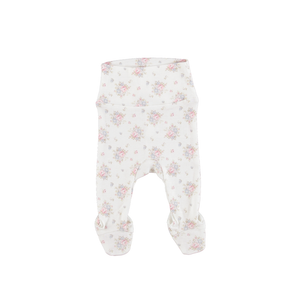 Bebe Organic Amora Blooms Collar Onesie Legging Set + Bonnet