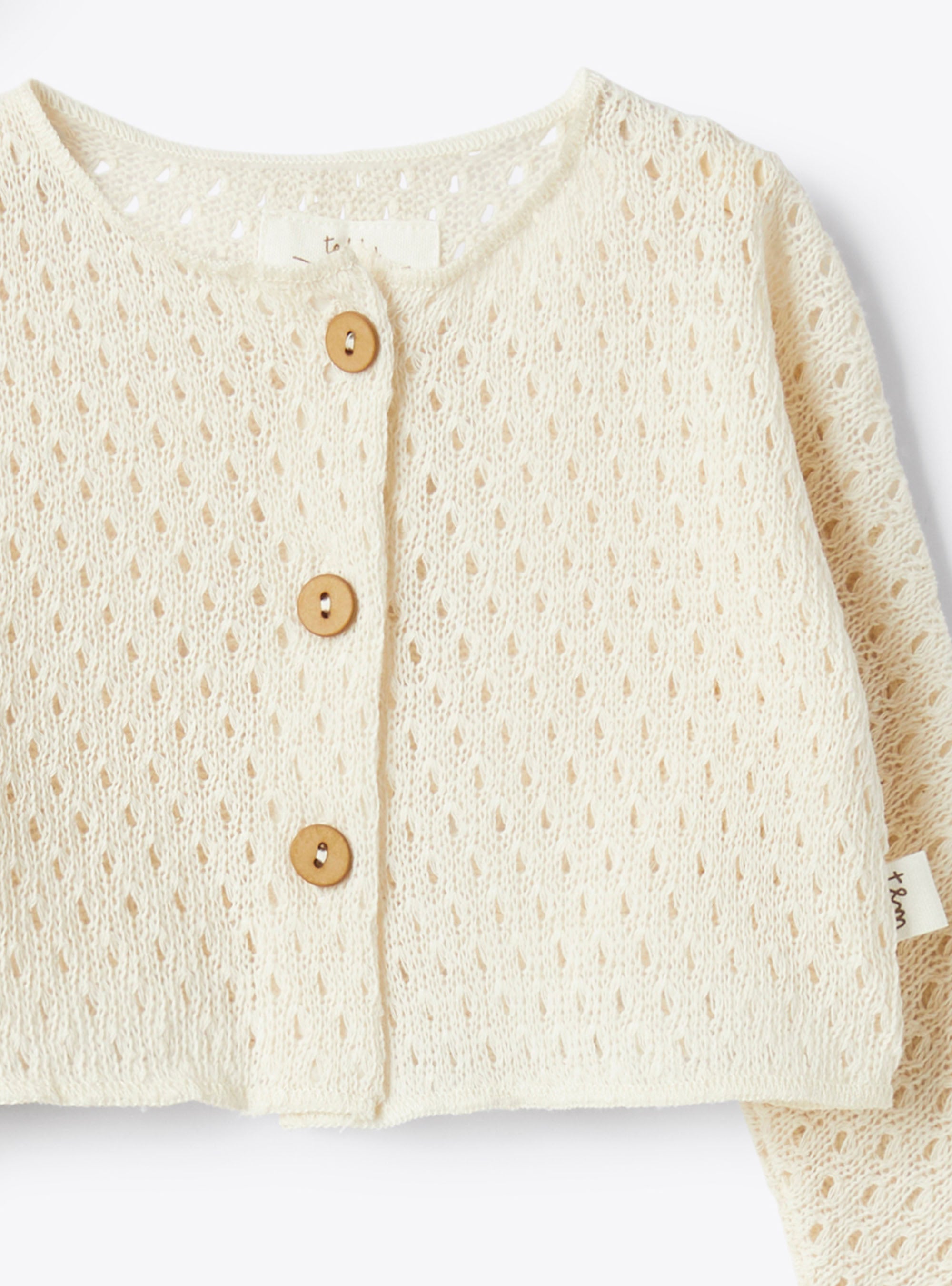 Teddy & Minou Elegant Cream Cardigan