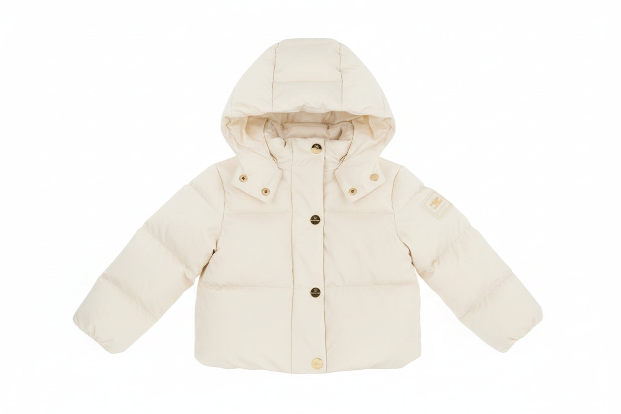 Elisabetta Franchi La Mia Bambina Milk Satin Jacket