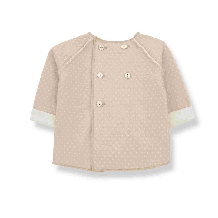 1+in the family Emmanuel Beige Dotted Long Sleeve Sweater