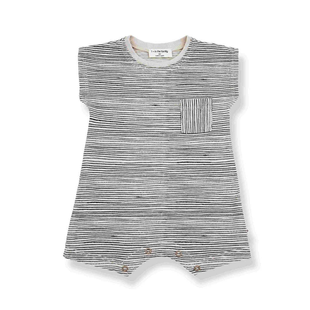 1+in the family Eric Stone Striped Tank Romper